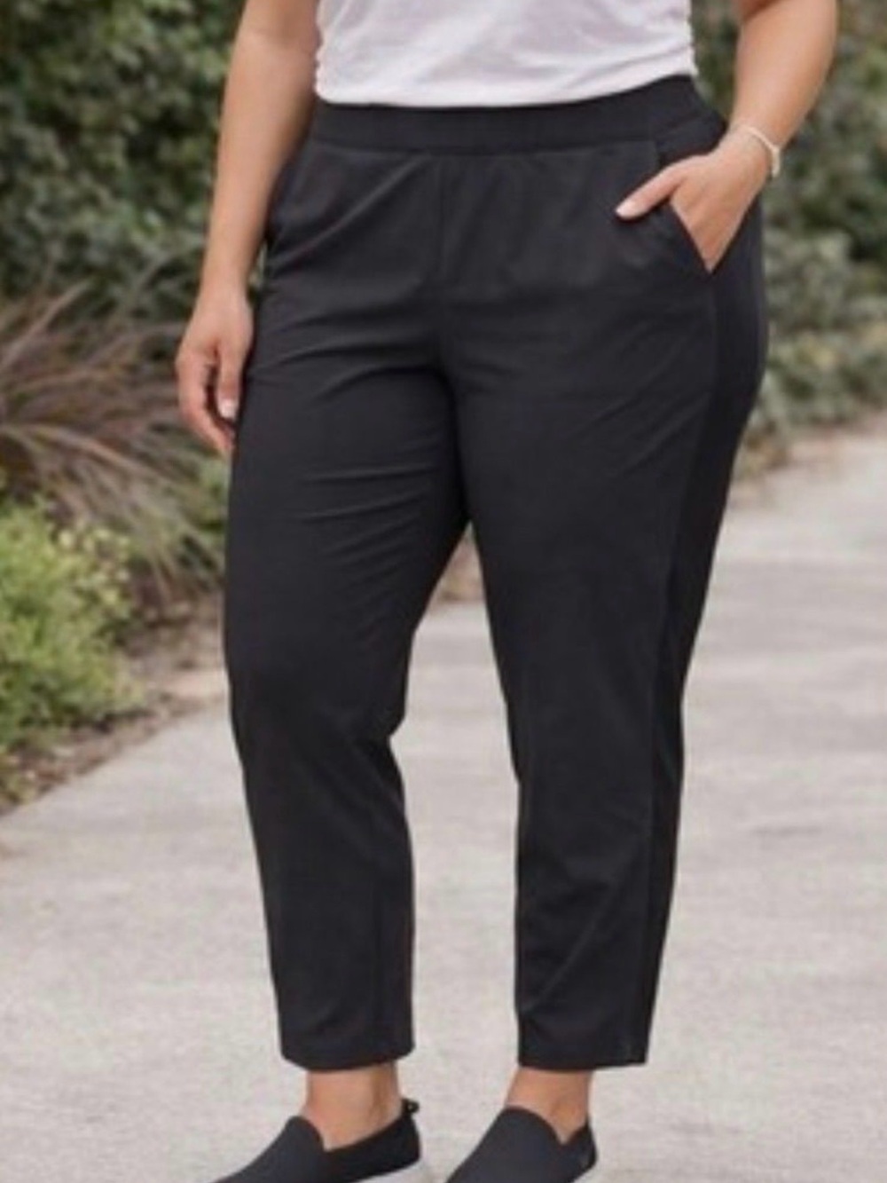 Athleta Black Brooklyn Ankle Pants, Size 18